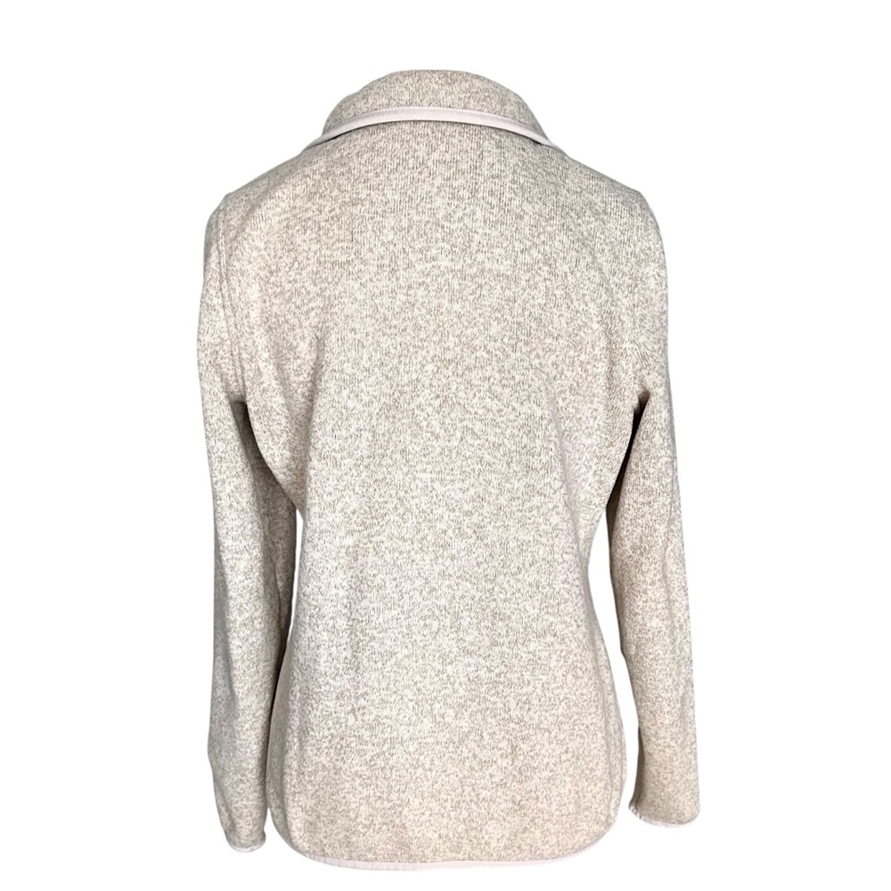 L.L.Bean Classic Outdoorsy Gorpcore Sweater Fleece Pullover - Tan/Oatmeal - XS - Picture 3 of 7